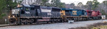 Canadian Pacific 8801, CSX 701, NS 6658, SD60, ES44AH, ES44AC, Chocowinity NC, Marsden Yard